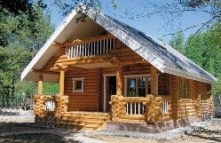 Загородный дом из бревна